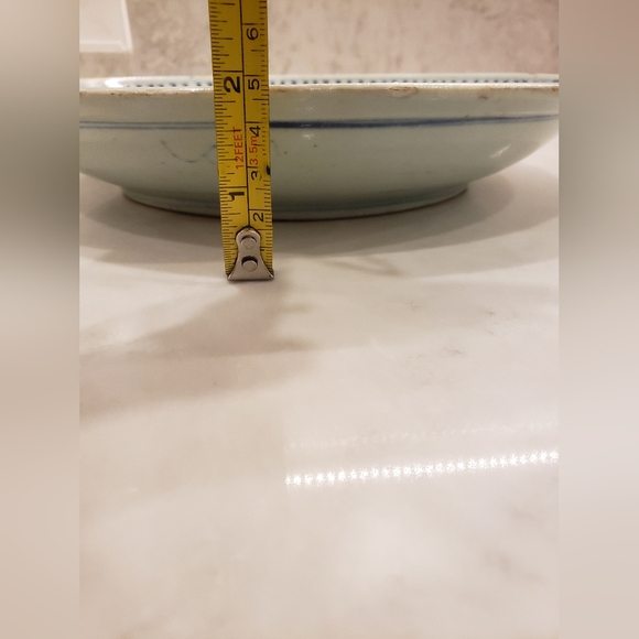 Antique Chinese Qing Dynasty Longevity Dish - Picture 12 of 12